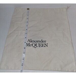 * Alexander McQueen* Cotton Dust Protection Logo Drawstring Bag